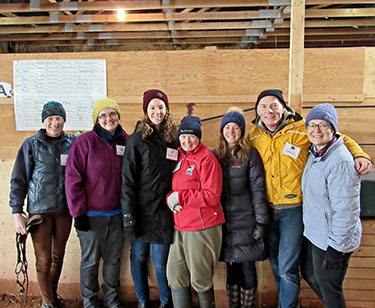 Joyriders Toque Volunteers in a Group